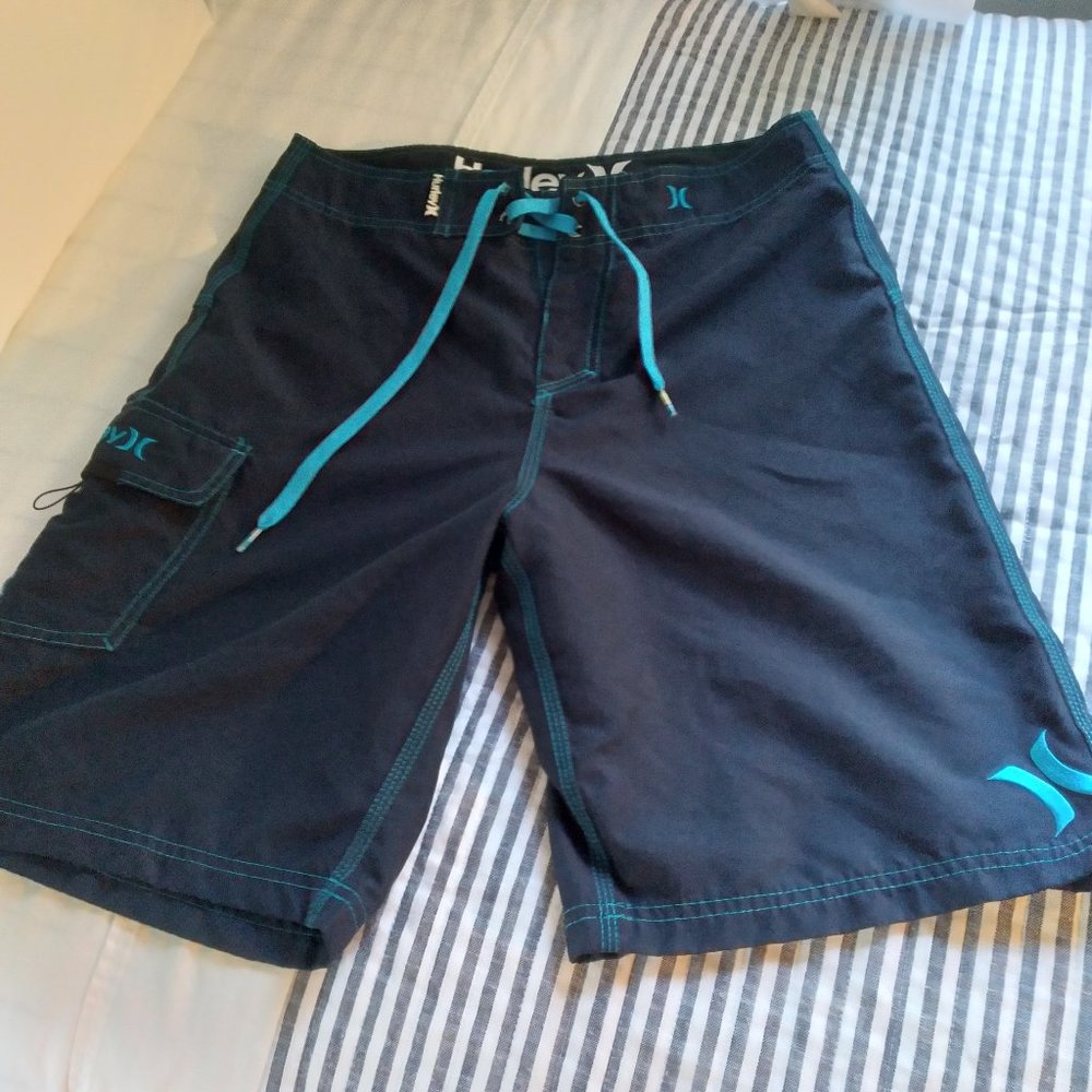 Mens Hurley Navy Board Shorts - Size 30